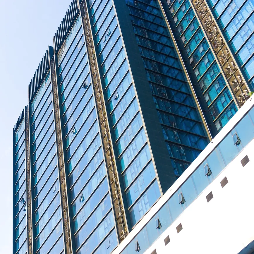 High-rise, building and facade