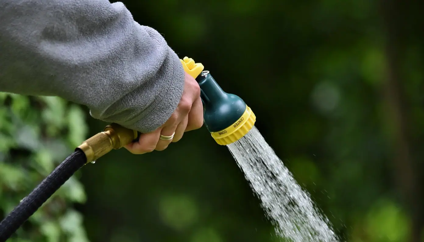 Water jet, shower and to water