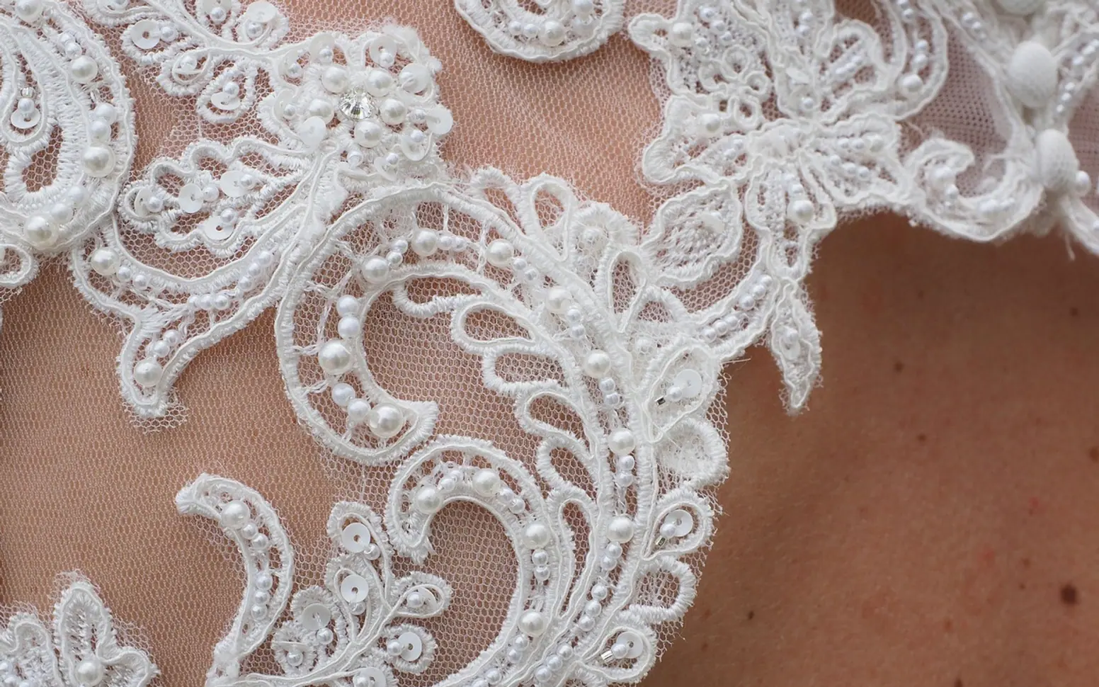 Wedding dress, material and top